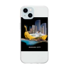 agepanbanchoのBanana City Soft Clear Smartphone Case