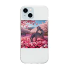 ONE POINTのワクワクする春 Soft Clear Smartphone Case