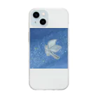 Ricamoの空のメッセージ Soft Clear Smartphone Case