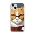 the zooの秘書猫丸 Soft Clear Smartphone Case