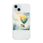 Oimo_shanの旅するカエルさん Soft Clear Smartphone Case