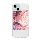 AQUAMETAVERSEの桜と私ラフルール1859 Soft Clear Smartphone Case