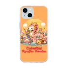 大江戸花火祭りのCelestial Ryujin Realm～天上の龍神社6~4 Soft Clear Smartphone Case