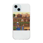 jhomのゲームボーイタウン Soft Clear Smartphone Case