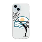 Namataのkick something up Soft Clear Smartphone Case