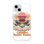 大江戸花火祭りのCelestial Ryujin Realm～天上の龍神社7~8 Soft Clear Smartphone Case