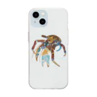 さちこの生物雑貨のヤシガニ Soft Clear Smartphone Case