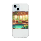 sauna_animalのsauna animal ㉕ Soft Clear Smartphone Case