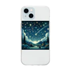 ほっこり絵音舎のほしのおともだち Soft Clear Smartphone Case