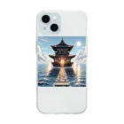 Irregular is beautifulのSanctuary of the Sea: Pathway to Serenity Soft Clear Smartphone Case