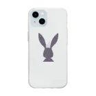 MEGROOVEのシルエットぴょん🐰 Soft Clear Smartphone Case