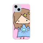 chiro&kuroの水族館好きな女の子 Soft Clear Smartphone Case