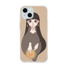 夏の向日葵の希望の灯火 Soft Clear Smartphone Case