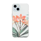 RetrowaveFlowerのRetrowaveFlower-クンシラン- Soft Clear Smartphone Case