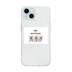 liabear_comのもふもふBEAR Soft Clear Smartphone Case