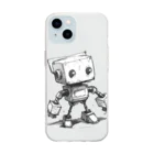 Sachi0625のレトロ戦闘ロボットＣ Soft Clear Smartphone Case