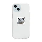 fukayanのブサかわ猫　ベン Soft Clear Smartphone Case