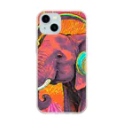 sawaグッズのMusic Lover Elephant Soft Clear Smartphone Case