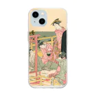 寿めでたや(ukiyoe)の浮世絵：喜多川歌麿_風流花之香遊・高輪の季夏 Soft Clear Smartphone Case