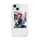 ヨーカズのバイク女子そら Soft Clear Smartphone Case