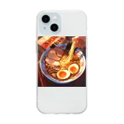 AQUAMETAVERSEのラーメン Marsa 106 Soft Clear Smartphone Case