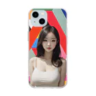 Takaking1972のリアル少女 Soft Clear Smartphone Case