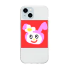 atto_almondの畜生うさぎちゃん Soft Clear Smartphone Case