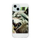 POINT MONEYのAngry wolf Soft Clear Smartphone Case