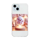 終わらない夢🌈の可愛いオバケ👻ちゃん💞 Soft Clear Smartphone Case