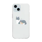 おいしいのぼくたちなかよし【おおかみとねこ】 Soft Clear Smartphone Case