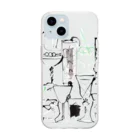 miyuki ohashi goods shopのDrinks Soft Clear Smartphone Case