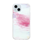 Akya_Artworksのあわぐも Soft Clear Smartphone Case