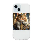 だんのんの猫王国の王様 Soft Clear Smartphone Case
