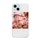 ぶーたんのいちごの夢幻 Soft Clear Smartphone Case