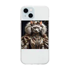 だんのんの猫王国の王様猫 Soft Clear Smartphone Case