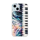 Aidea worksのEnigmatic Piano Soft Clear Smartphone Case