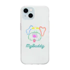 かわち🍞のMyBuddy🩵シュナウザー Soft Clear Smartphone Case