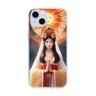 800万屋2号店の祈願成就・天照大神 Soft Clear Smartphone Case