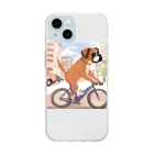 ボクサー犬が好きなんです❗のチャリボクサー犬 Soft Clear Smartphone Case