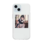 sion1010の美少女グッズ♪ Soft Clear Smartphone Case