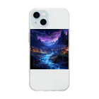 AQUAMETAVERSEの夜空　なでしこ1478 Soft Clear Smartphone Case