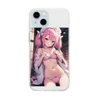 sion1010の美少女ランジェリーグッズ♪ Soft Clear Smartphone Case