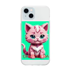 chururieraの子ねこのチュルリエラくん Soft Clear Smartphone Case