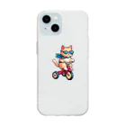 暴走三輪車の暴走三輪車お猫様(相棒) Soft Clear Smartphone Case