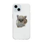lovely-petsの極小チワワのマカロンちゃん Soft Clear Smartphone Case