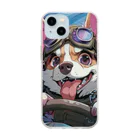 doku-chiwawaのbaddog Soft Clear Smartphone Case