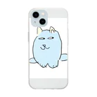 abc villageのじろにゃん Soft Clear Smartphone Case