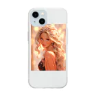 AQUAMETAVERSEの金髪女性、目にくぎつけ　なでしこ1478 Soft Clear Smartphone Case