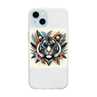 ビギニングストアのTIGER Soft Clear Smartphone Case