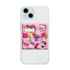 そぼろのプリント屋さんのナビコロリ Soft Clear Smartphone Case